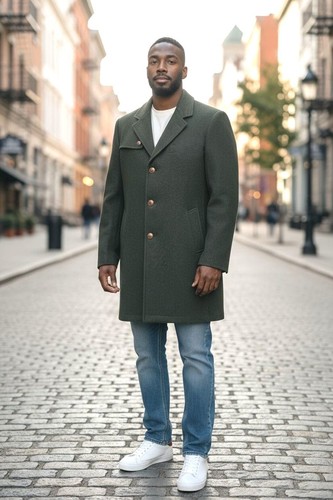 Manteau court laine - en,