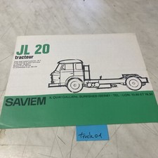 Renault Saviem tractor JL20 tractor old catalog brochure