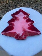 Plateau rouge plastique en