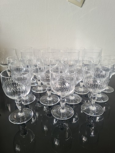 Lot verres pied - 22,