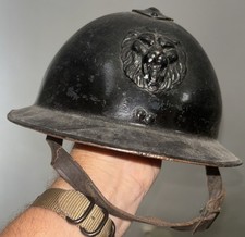 Original WW2 Belgian M1931 Adrian helmet Rijkswacht