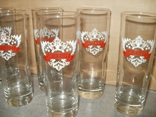 Verres smirnoff rouge - 6,