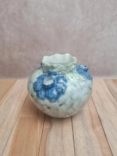 Vase pique fleurs barbotine - pique-fleurs, en