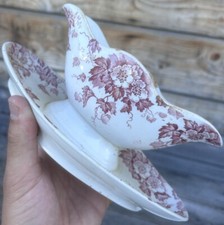 Pink earthenware sauce pan