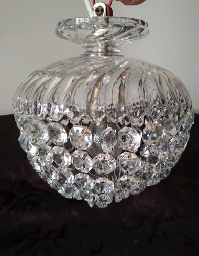 Lustre plafonnier cristal - lustre,