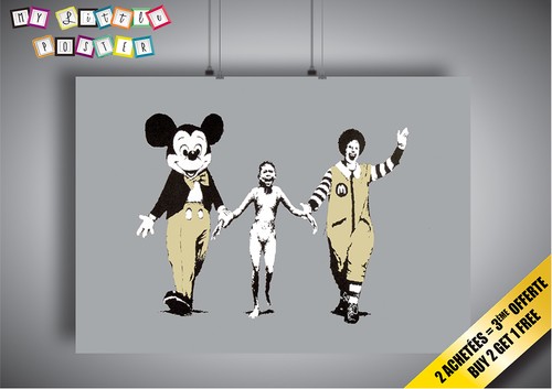 Poster banksy napalm mickey - banksy,