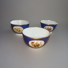 3 ANCIENS BOLS PORCELAINE FINE