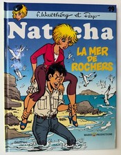 Dédicace BD WALTHERY NATACHA N & B  TTBE T 19 " LA MER DES ROCHERS "