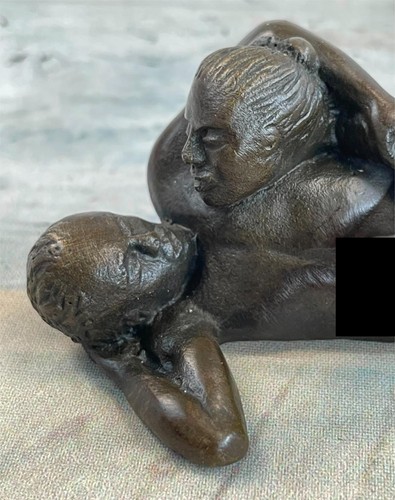 Statuette érotique bronze - statuette,