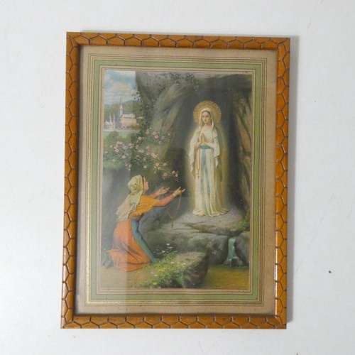 Cadre religieux ancien - , bois