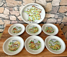 ELEGANT cheese service from FRANCE porcelain Bavaria 1 dish 6 plates decorative ++