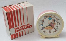 RARE 1977 BAYARD  DISNEY ANIMATED SNOW WHITE  ALARM CLOCK BOXED