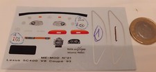 decalcomanie decals déco lexus sc400 v8 coupé 1993  1/43