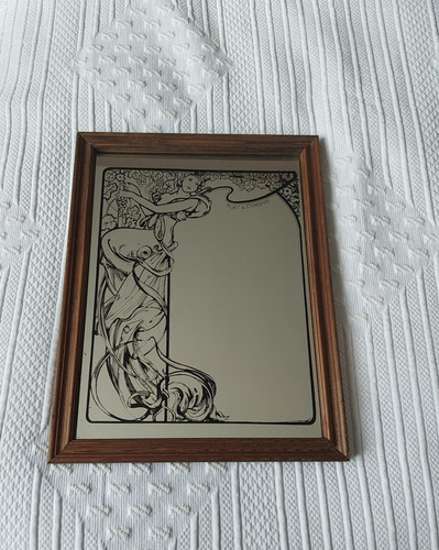 Miroir vintage mucha pour - miroir,
