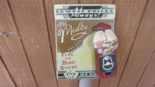 Dimensional metal sign five - five, &