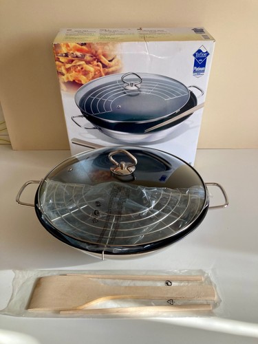 Neuf wok acier teflon platinum - acier,