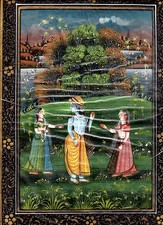 Very nice silk painting india