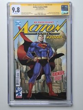 SUPERMAN Action Comics #1000 (2018) CGC 9.8 SS Signed by Jim Lee [DC Comics]