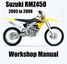 SUZUKI RMZ450 2005 to 2008 WORKSHOP MANUAL - PDF Files