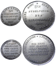 Frankfurt am Main 1817, medal and token, 300th anniversary of the Reformation