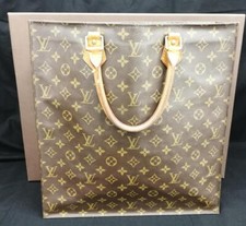 Authentic Louis Vuitton Monogram Sac Plat Hand Tote Bag with Box