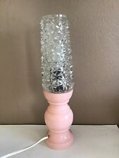 Lampe à poser en Verre Tulipe Structure Bois Vintage