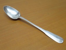 CUILLÈRE À RAGOÛT XVIIIème ARGENT MASSIF POINÇONS FERMIERS GÉNÉRAUX 166 GR.