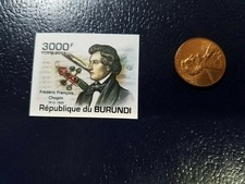 Frederic Francois Chopin 2011 Republique Du Burundi Non Perforated Stamp