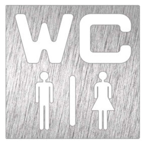 Pictogramme inox - , wc