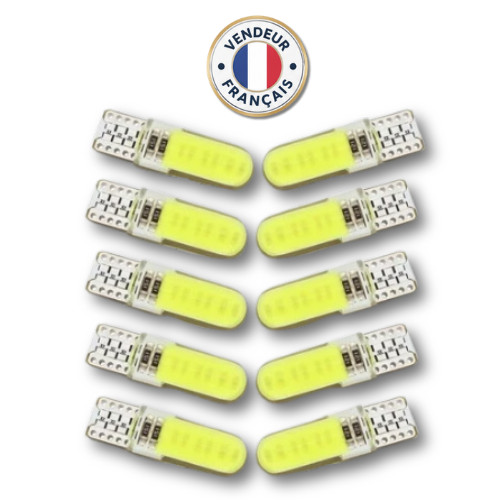 Ampoules t10 led w5w - w5w, cob