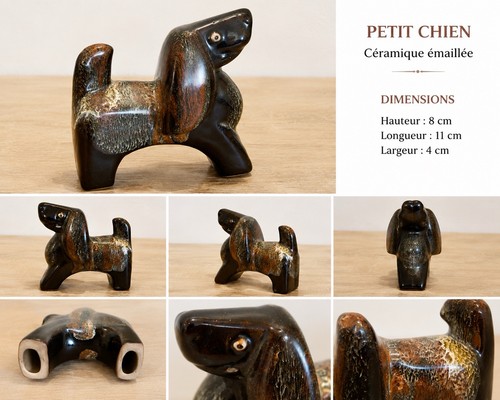 Céramique chien moderniste - chien,