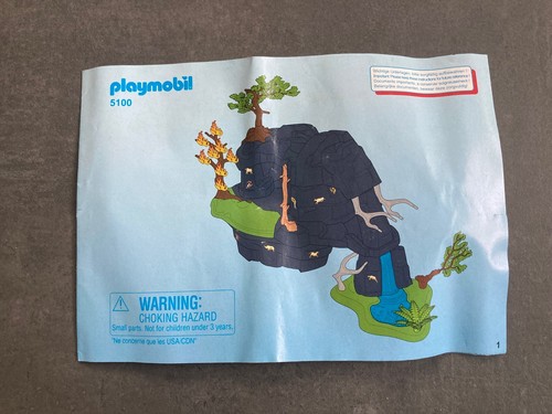 Playmobil 5100 notice grotte - playmobil,