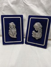 Paire De Petits Cadres Velours