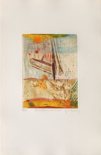 René carcan gravure - rené, signé