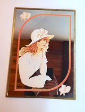 Ancien Miroir Sérigraphié