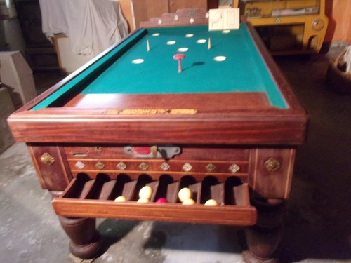 Billard ancien bois massif - billard,