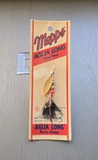 Mepps #0 Aglia Long Spinner Vintage Dressed Gold w Red/Black Trailing Feather