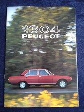 1981 Peugeot 604 SL STI GRD SRD brochure