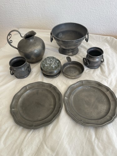 Objet étain - en,