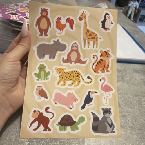 Stickers animaux trop - trop, mignons