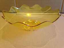 NEUF TUPPERWARE coupe a fruit jaune translucide 