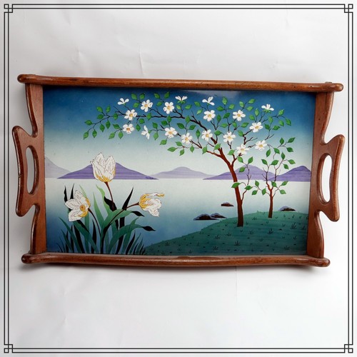 Plateau art nouveau - nouveau, faience