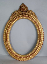 Ancien cadre ovale +verre