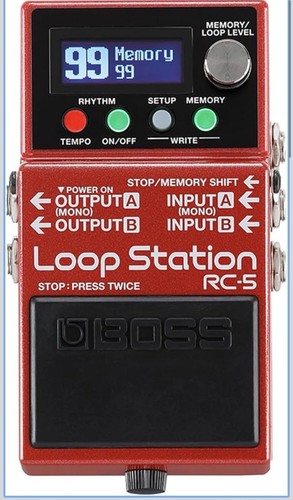 Boss loop station red - boss, rc-5