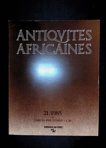 Antiquités africaines 1985 - 21,