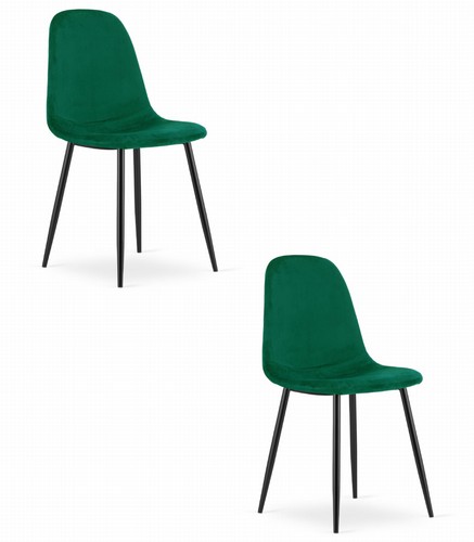 Fauteuil como velours - velours, vert
