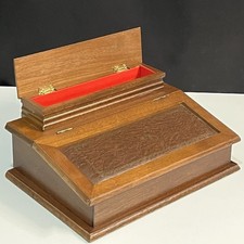 Boite De Rangement stylos  courrier plumes lettres intérieur rouge