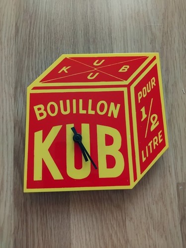 Pendule publicitaire bouillon - publicitaire,