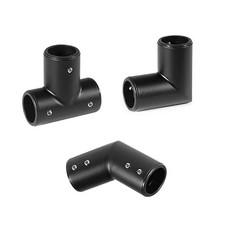 Connecteurs de tuyaux ronds en acier inoxydable pour portes vitrées de salle de