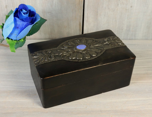 Coffret boîte bois - bois, noirci